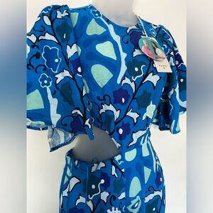 Rhode x Target Zinnia Linen Blend Cut out Jumpsuit Size XXS NWT!